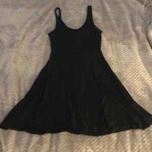 Black A-line casual dress from Express